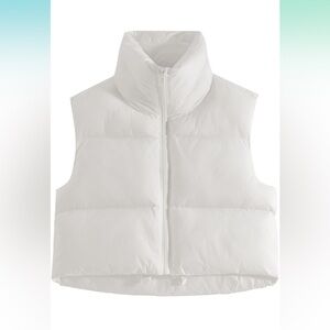 FUINLOTH WHITE CROPPED VEST